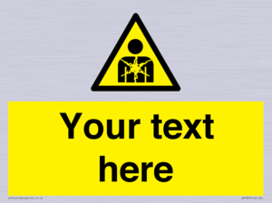 Custom Warning substance or mixture presenting a health hazard